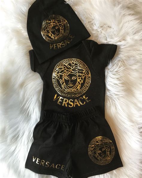 versace baby clothes 0-3 months|Versace baby onsie.